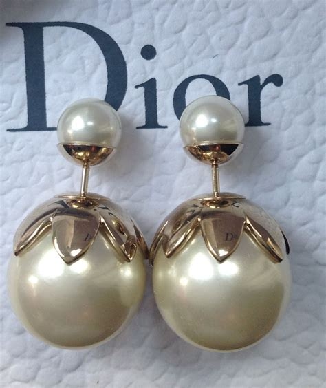 dior earrings black pearl|Dior tribal earrings real pearl.